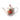 Fine China teapot with fruit design on a white background